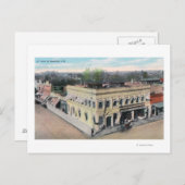 Carte Postale Vue aérienne d'un coin de la rue Hanford (Devant / Derrière)