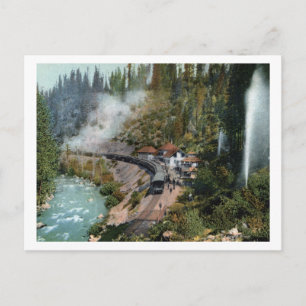 Carte Postale Vue aérienne d'une gare