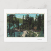 Carte Postale Vue aérienne d'une maison d'été typique sur (Devant)