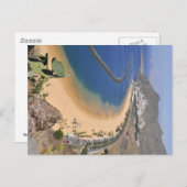 Carte Postale Vue aérienne d'une plage de Tenerife (Devant / Derrière)