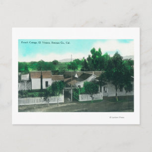 Carte Postale Vue aérienne extérieure du chalet français