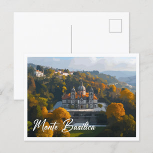 Carte Postale Vue aérienne Monte Basilique Firenze Italie Voyage