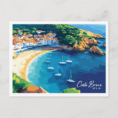Carte Postale Vue aérienne Rose Costa Brava Espagne Voyage (Devant)