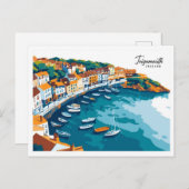 Carte Postale Vue aérienne Teignmouth Angleterre Voyage (Devant / Derrière)