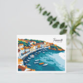 Carte Postale Vue aérienne Teignmouth Angleterre Voyage (Debout devant)