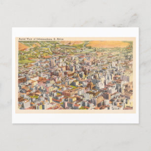Carte Postale Vue aérienne vintage de Johannesburg