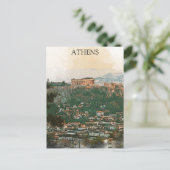 Carte Postale Vue Akropolis Grèce Athènes (Debout devant)