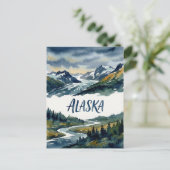 carte postale vue alaska (Debout devant)