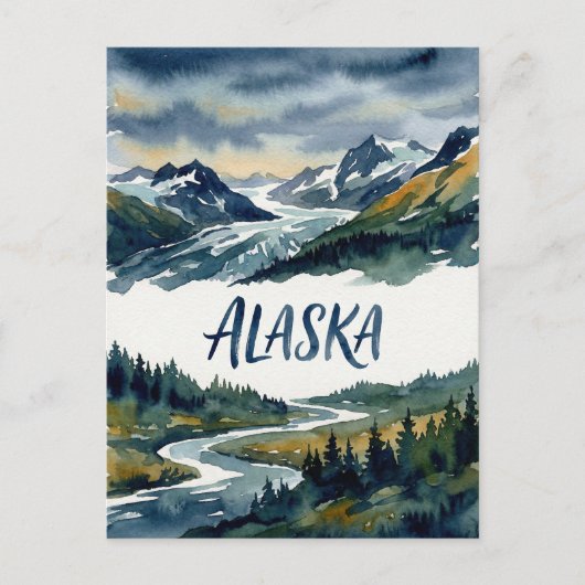 carte postale vue alaska (Devant)