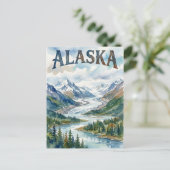 carte postale vue alaska (Debout devant)