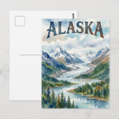 carte postale vue alaska (Devant / Derrière)