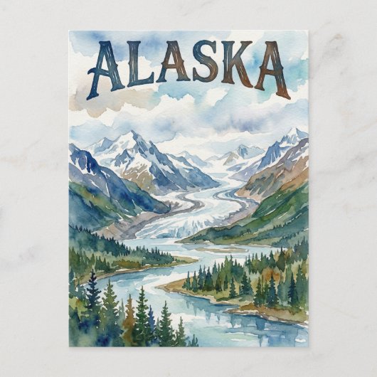 carte postale vue alaska (Devant)
