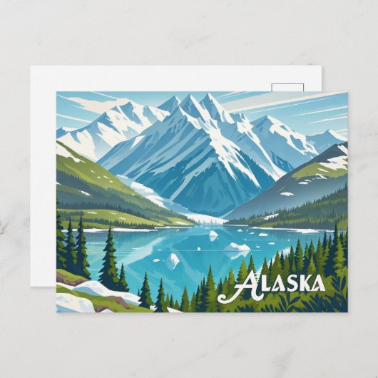 carte postale vue alaska (Devant / Derrière)