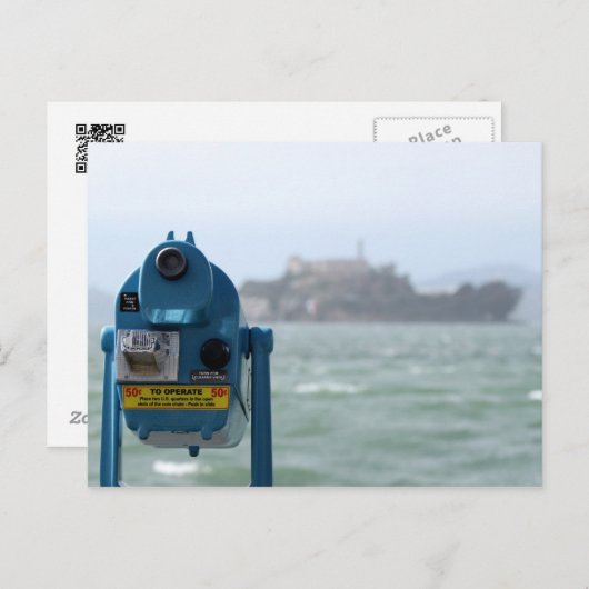 Carte Postale Vue Alcatraz (Devant / Derrière)