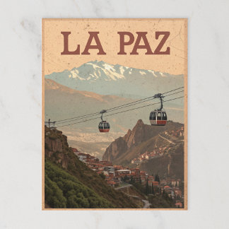 Carte Postale Vue Altitude de La Paz