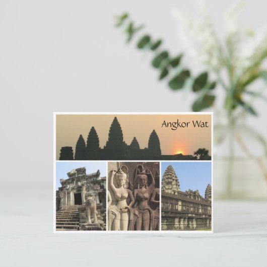 Carte Postale vue angkor wat (Debout devant)