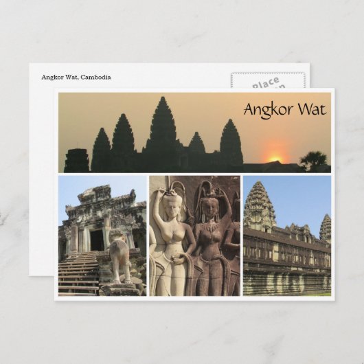 Carte Postale vue angkor wat (Devant / Derrière)