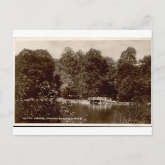 Carte Postale Vue antique du pont rustique de Brogyntyn Oswestry