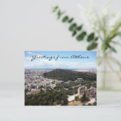 Carte Postale vue athènes filopappos (Debout devant)