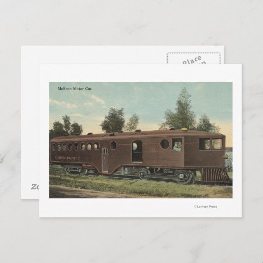 Carte Postale Vue automobile Union Pacific RailroadMcKeen (Devant / Derrière)