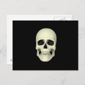 Carte Postale Vue Avant Du Crâne Humain (Devant / Derrière)