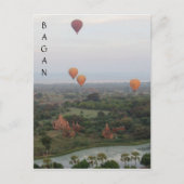 Carte Postale vue ballons bagan (Devant)