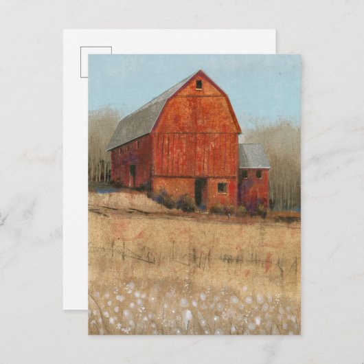 Carte Postale Vue Barre rouge (Devant / Derrière)