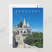 Carte postale vue Bastion des pêcheurs de Budapest (Devant / Derrière)