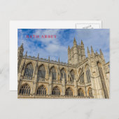 Carte postale vue Bath Abbey (Devant / Derrière)