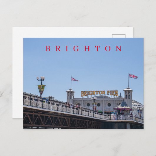 Carte postale vue Brighton Pier (Devant / Derrière)