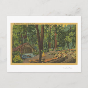 Carte Postale Vue "Camp Fire Bowl" de Big Basin, Californie