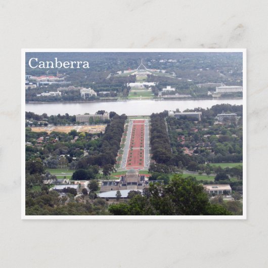 Carte Postale vue canberra (Devant)