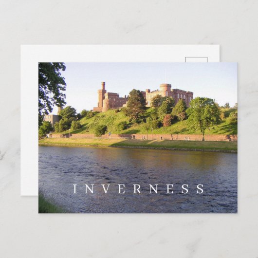 Carte postale vue château d'Inverness (Devant / Derrière)