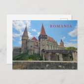 Carte postale vue château roumain (Devant / Derrière)