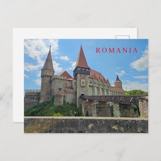 Carte postale vue château roumain (Devant / Derrière)