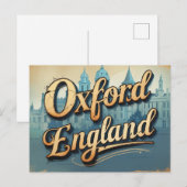 Carte Postale Vue classique Oxford Retro (Devant / Derrière)