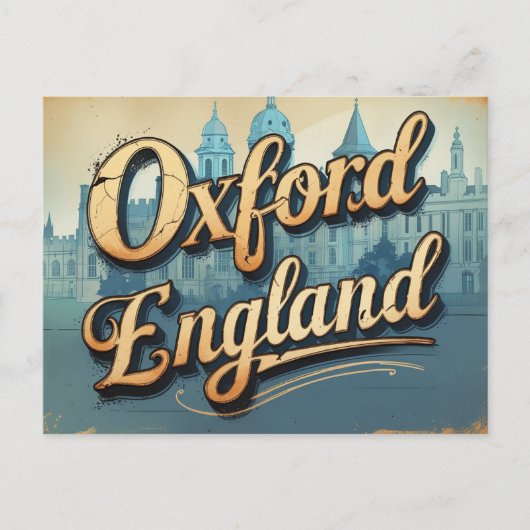 Carte Postale Vue classique Oxford Retro (Devant)