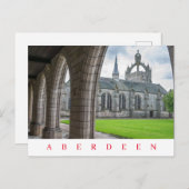 Carte postale vue Collège Aberdeen King's (Devant / Derrière)