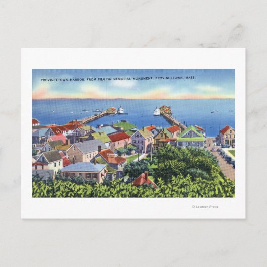 Carte Postale Vue commémorative du pèlerin du port (Devant)