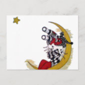 Carte Postale Vue cosmique : Elfe sur la lune aventure (Devant)