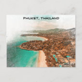 Carte Postale Vue côtière colorée de Phuket Thaïlande (Devant)