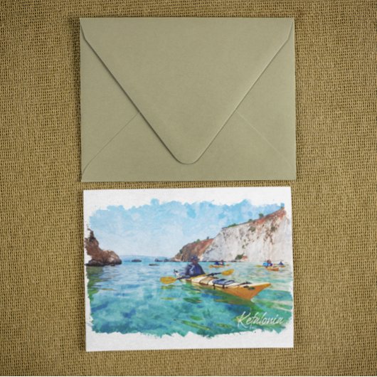 Carte Postale Vue côtière de Kefalonia Grèce