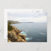 Carte Postale Vue côtière du parc national Acadia (Devant / Derrière)