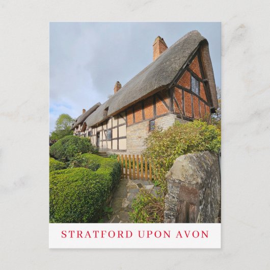 Carte postale vue cottage Anne Hathaway (Devant)