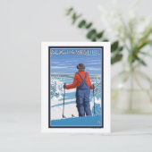 Carte Postale Vue d'admission du New HampshireSkier (Debout devant)
