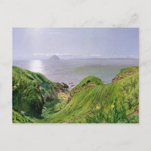 Carte Postale Vue d'Ailsa Craig et de l'île d'Arran, 1860