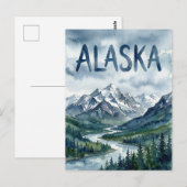 carte postale vue d'Alaska (Devant / Derrière)
