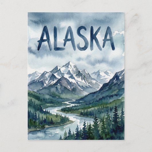 carte postale vue d'Alaska (Devant)