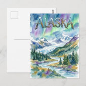 carte postale vue d'Alaska (Devant / Derrière)