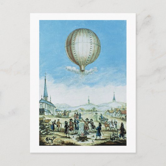 Carte Postale Vue d'Annonay à Vivarais et premier vol de (Devant)